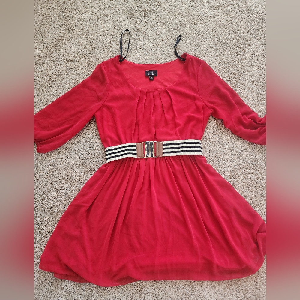 Beautiful red casual dress